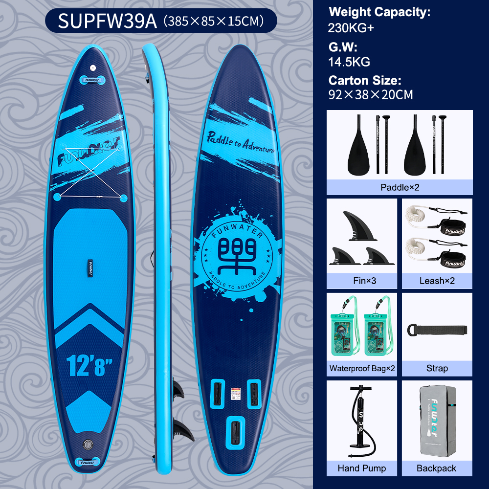 Nafukovací paddleboard FunWater BlueBase 3858515cm 3